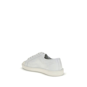 Weiße Kalbshaut Bos Taurus Sneakers mit niedrigem Schaft