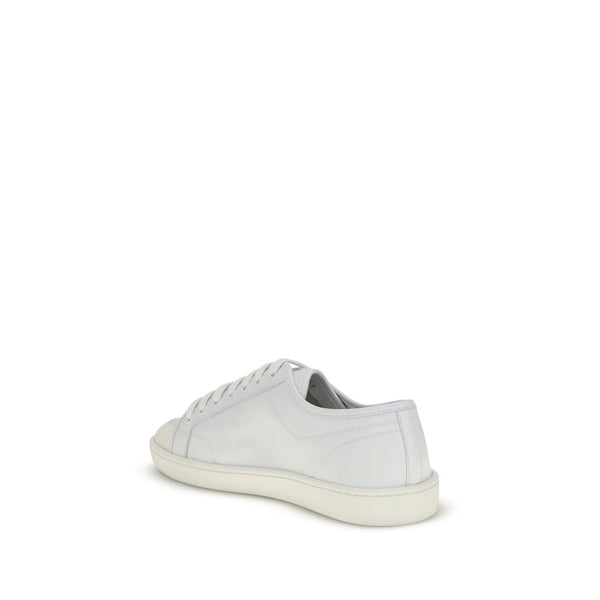 Weiße Kalbshaut Bos Taurus Sneakers mit niedrigem Schaft
