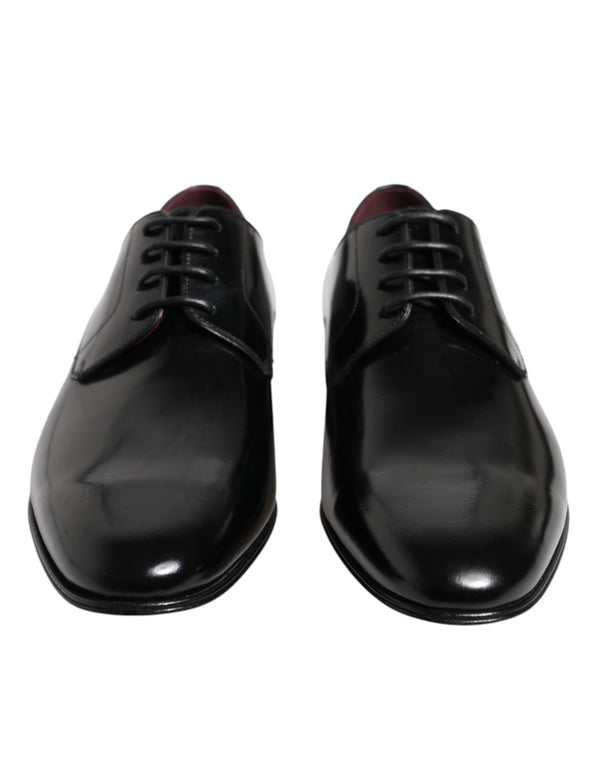 Männer Kleid Schwarz Kalbsleder Derby Schuhe