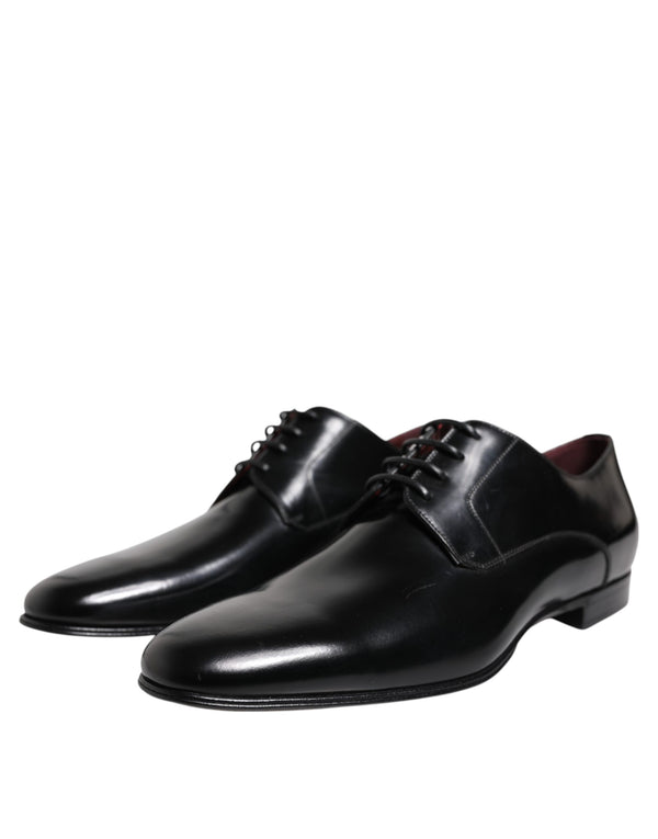 Männer Kleid Schwarz Kalbsleder Derby Schuhe