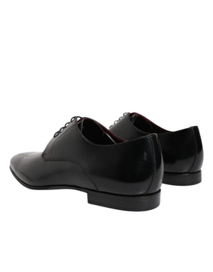 Männer Kleid Schwarz Kalbsleder Derby Schuhe
