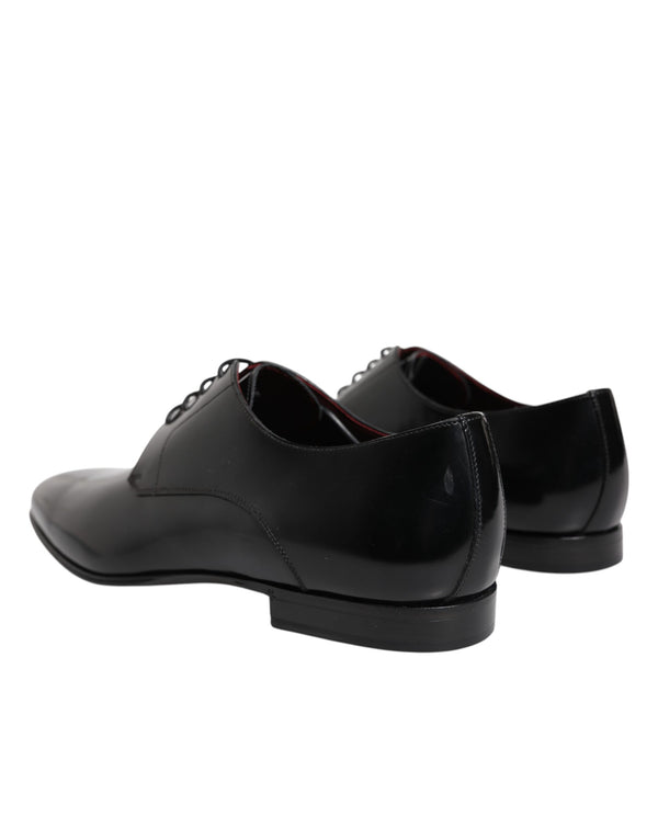Männer Kleid Schwarz Kalbsleder Derby Schuhe