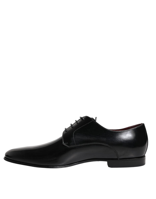 Männer Kleid Schwarz Kalbsleder Derby Schuhe