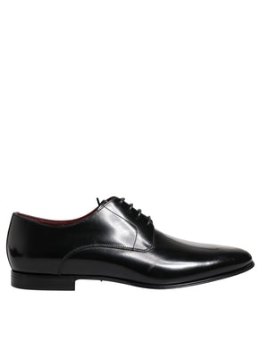 Männer Kleid Schwarz Kalbsleder Derby Schuhe