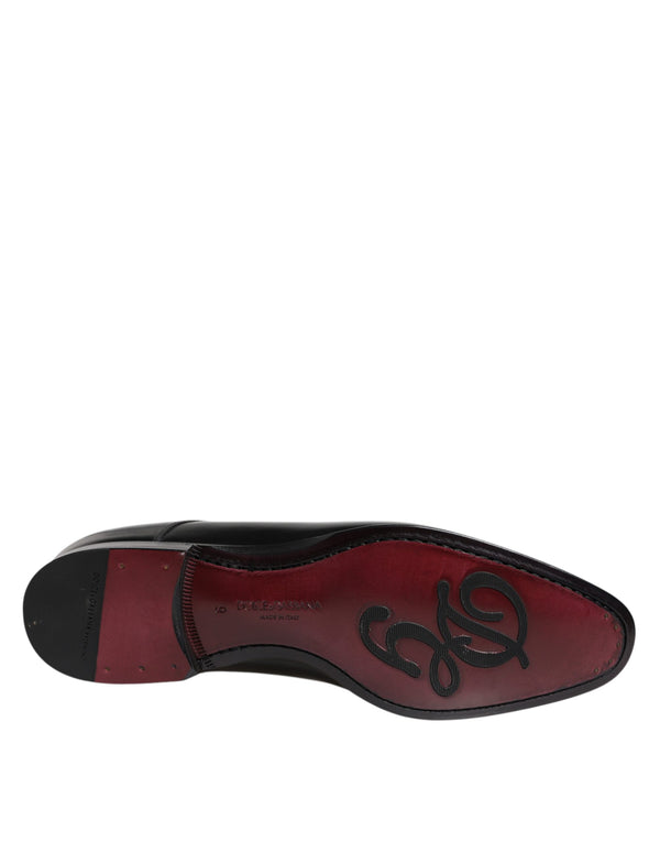 Männer Kleid Schwarz Kalbsleder Derby Schuhe