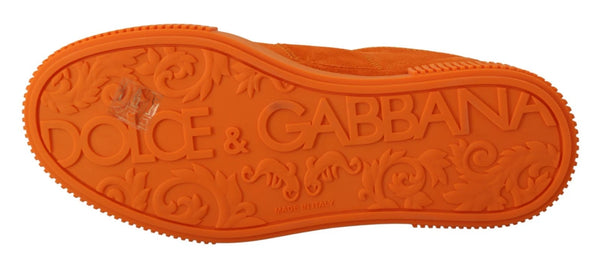 Orange Leder P.j. Tucker Männer Turnschuhe Schuhe