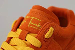 Orange Leder P.j. Tucker Männer Turnschuhe Schuhe