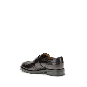 Bordeauxfarbene Leder-Oxfords und -Derbies