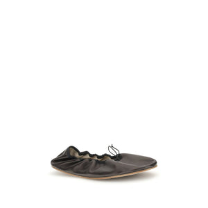 Schwarze Lamm-Ballettschuhe Ovis Aries Aries