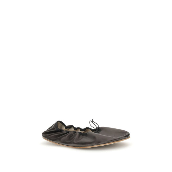 Schwarze Lamm-Ballettschuhe Ovis Aries Aries