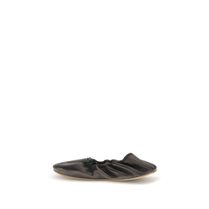 Schwarze Lamm-Ballettschuhe Ovis Aries Aries