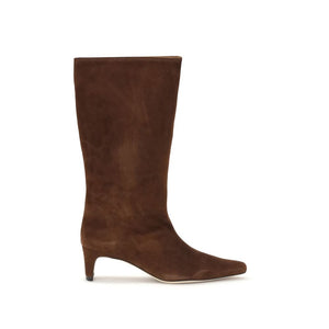 Braune Lammfell-Knöchelstiefel Ovis Aries Aries