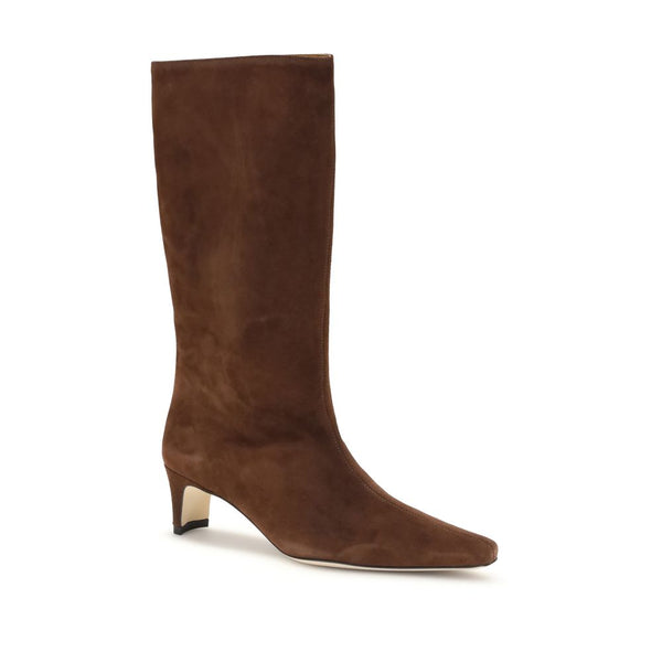 Braune Lammfell-Knöchelstiefel Ovis Aries Aries