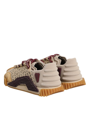 Beige Neopren DG Logo NS1 Lace Sneakers Schuhe