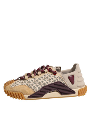 Beige Neopren DG Logo NS1 Lace Sneakers Schuhe