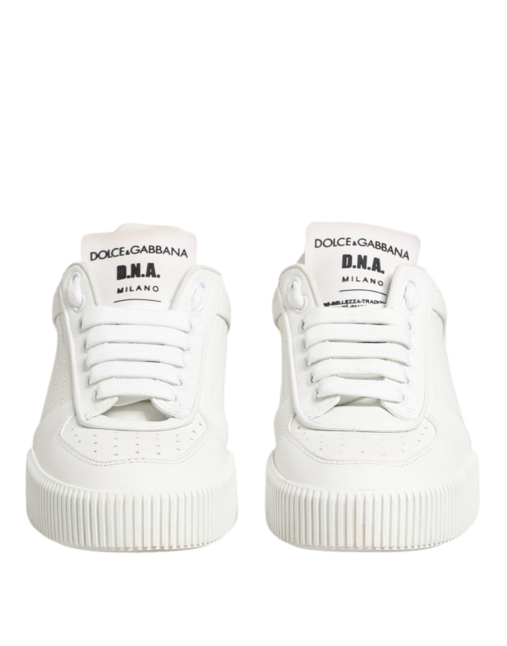 Weiß Miami Leder Low Top Turnschuhe Schuhe