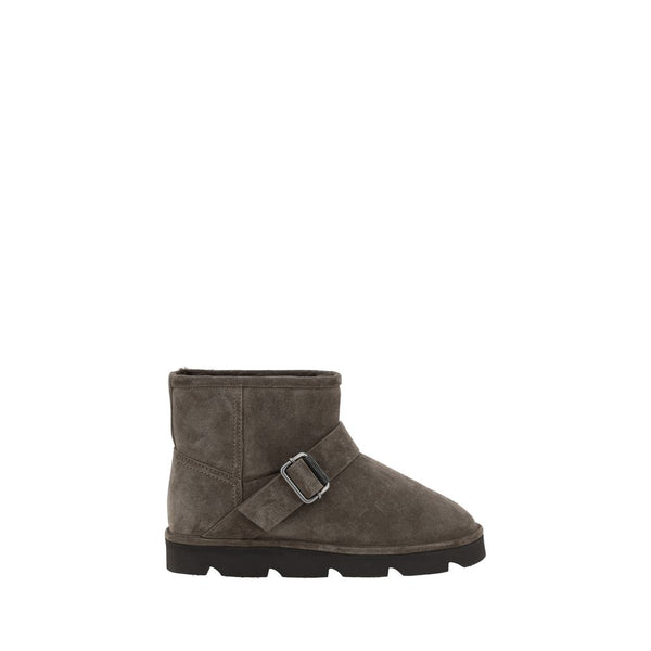 Braune Kalbshaut Bos Taurus Stiefeletten