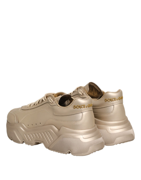 Gold Leder Daymaster Damen Sneaker Schuhe