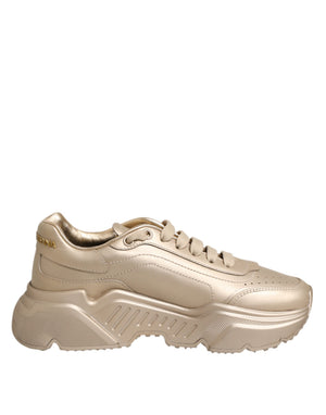 Gold Leder Daymaster Damen Sneaker Schuhe