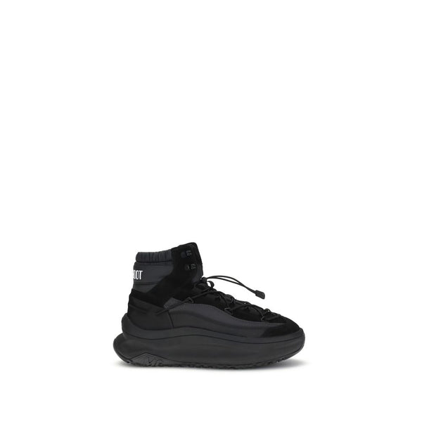 Schwarze Polyester-Sportschuhe