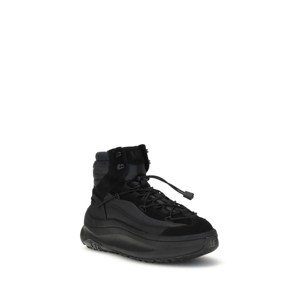 Schwarze Polyester-Sportschuhe