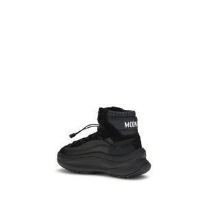 Schwarze Polyester-Sportschuhe