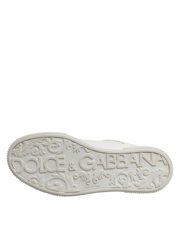 Weiß Miami Leder Low Top Turnschuhe Männer Schuhe