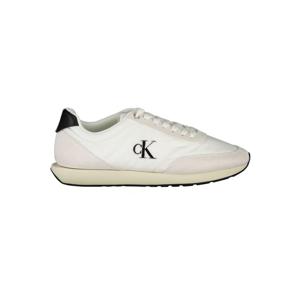 Weiß Polyester Männer Sneaker