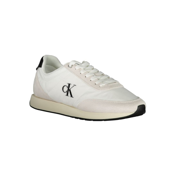 Weiß Polyester Männer Sneaker