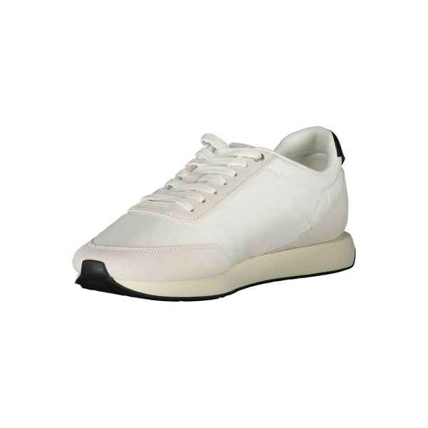 Weiß Polyester Männer Sneaker