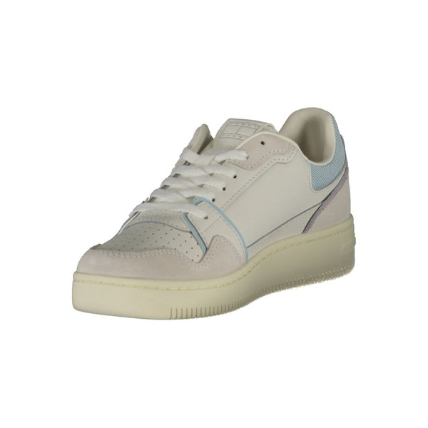 Weißes Leder Damen Sneaker