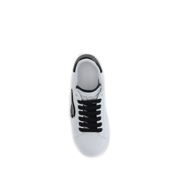 Weiße Kalbshaut Bos Taurus Sneakers mit niedrigem Schaft