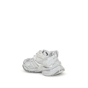 Silberne Gummisohle Sportschuhe