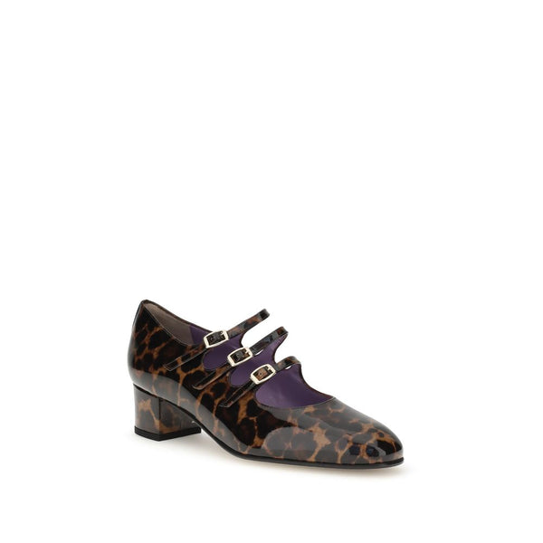 Plateau-Pumps aus Kalbshaut Bos Taurus in Multicolor