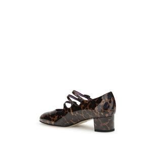 Plateau-Pumps aus Kalbshaut Bos Taurus in Multicolor