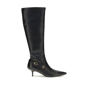 Schwarze Ziegenleder-Stiefeletten