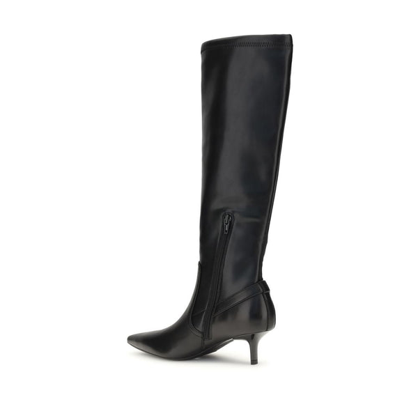 Schwarze Ziegenleder-Stiefeletten