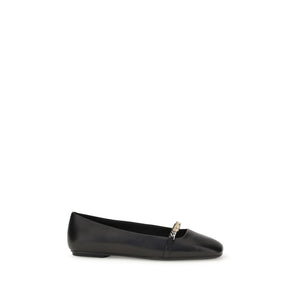 Schwarze Kalbshaut Bos Taurus Ballerinas