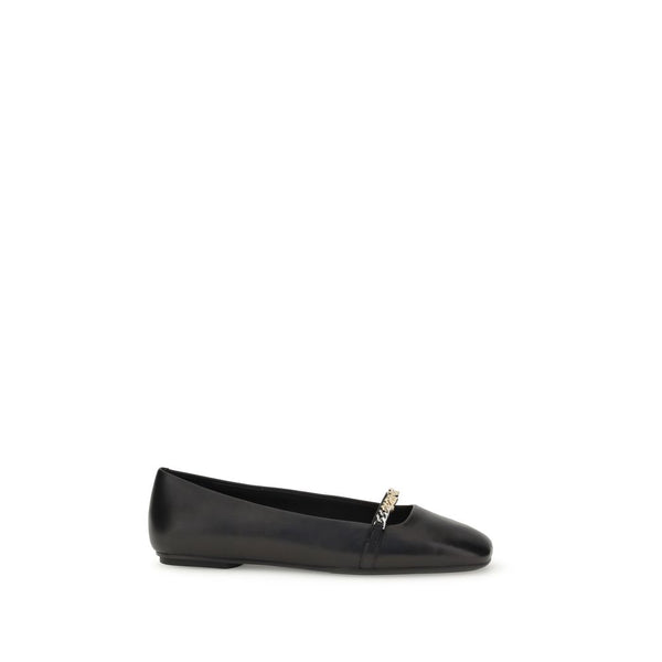 Schwarze Kalbshaut Bos Taurus Ballerinas