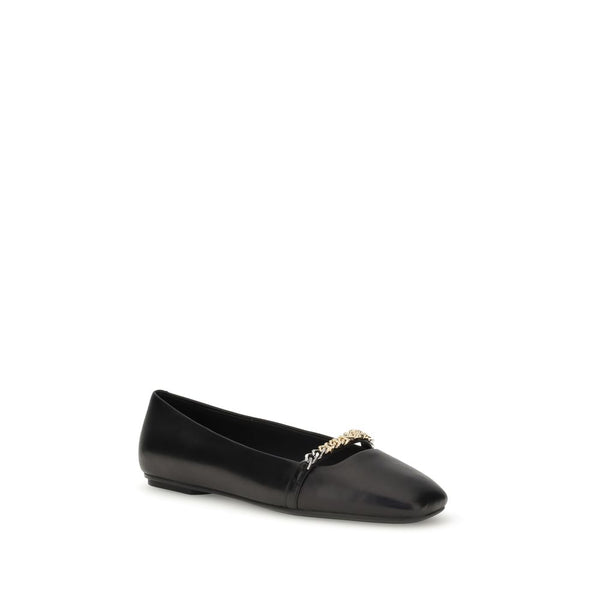Schwarze Kalbshaut Bos Taurus Ballerinas