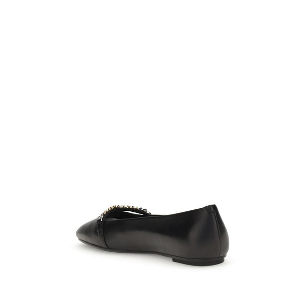Schwarze Kalbshaut Bos Taurus Ballerinas