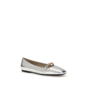 Silberne Kalbshaut-Ballettschuhe Bos Taurus