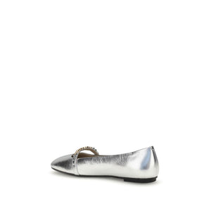 Silberne Kalbshaut-Ballettschuhe Bos Taurus