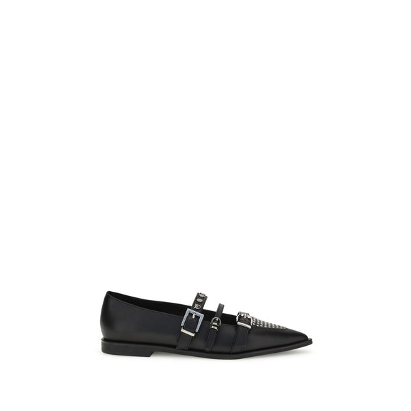 Schwarze Kalbshaut Bos Taurus Ballerinas