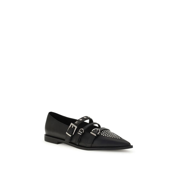 Schwarze Kalbshaut Bos Taurus Ballerinas