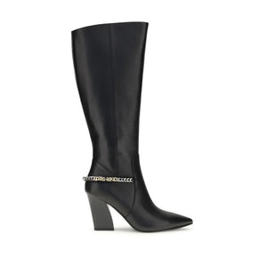 Schwarze Nylonstiefel