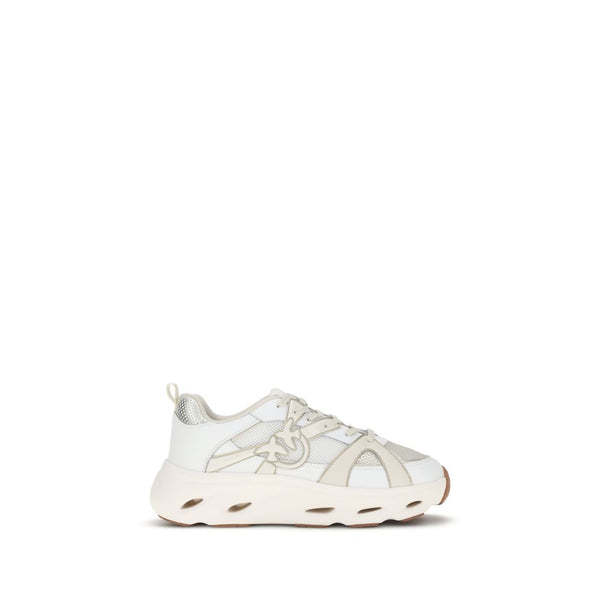 Weiße Kalbshaut Bos Taurus Chunky Sneakers