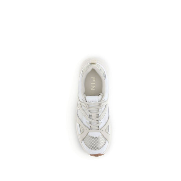Weiße Kalbshaut Bos Taurus Chunky Sneakers