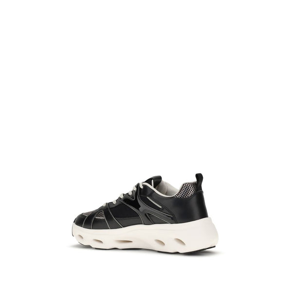 Schwarze Sneaker aus Kalbsleder Bos Taurus