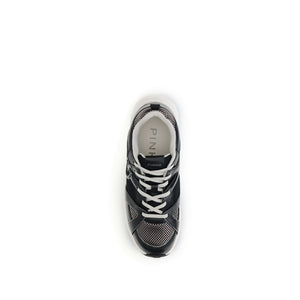 Schwarze Sneaker aus Kalbsleder Bos Taurus